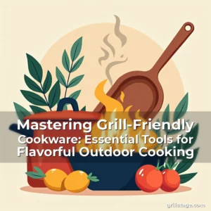 Artistic representation for Mastering Grill-Friendly Cookware: Essential Tools for Flavorful Outdoor Cooking